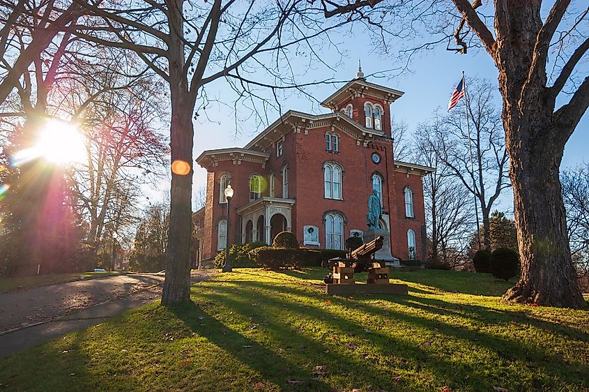 The Gov. Reuben Fenton Mansion in Jamestown New York