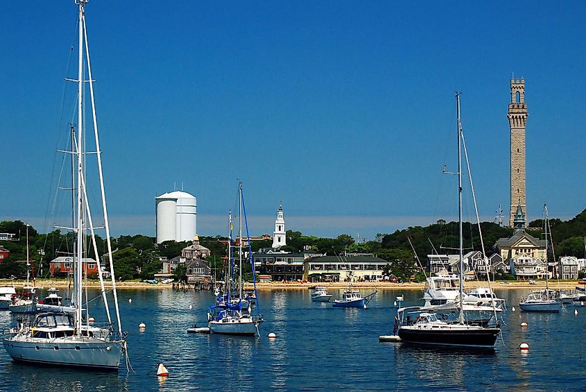 Boats in Cape Cod Bay, Provincetown, Massachusetts