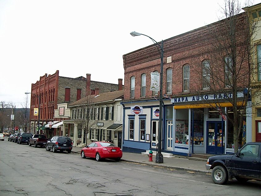 Pulteney Square Historic District in Hammondsport, New York.  