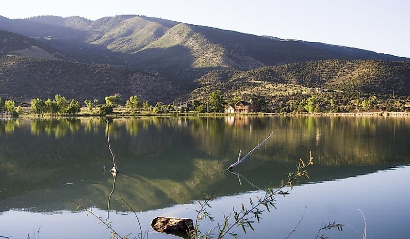 Palisades Lake in Palisades State Park, Utah.