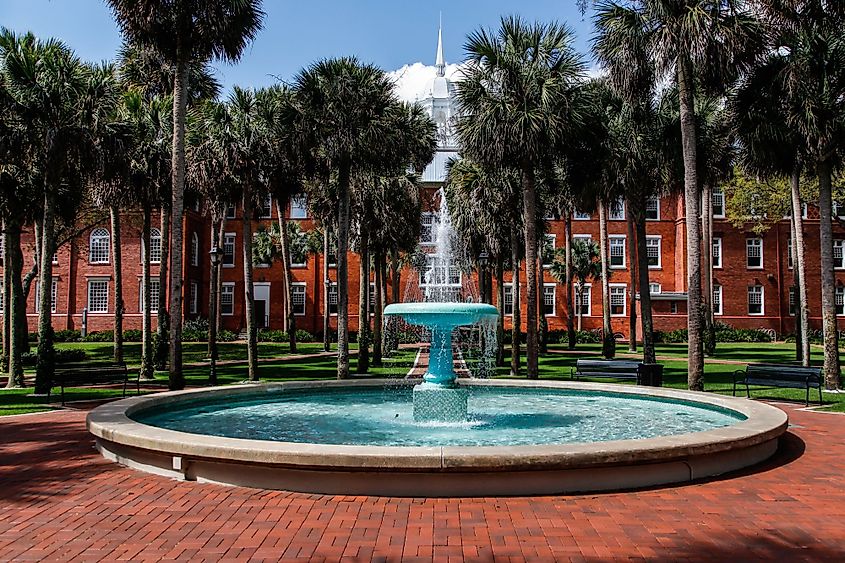 Stetson University area in DeLand, Florida