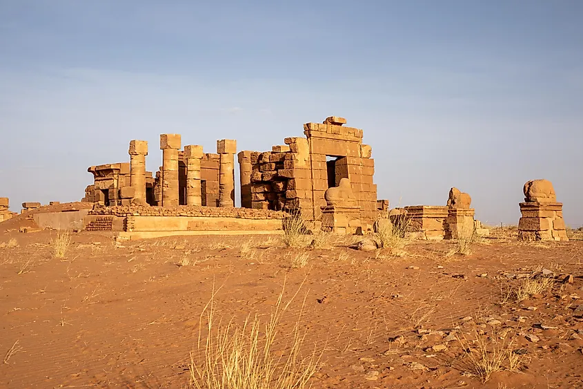 Naqa is a ruined ancient city of the Kushitic Kingdom of Meroe in modern-day Sudan