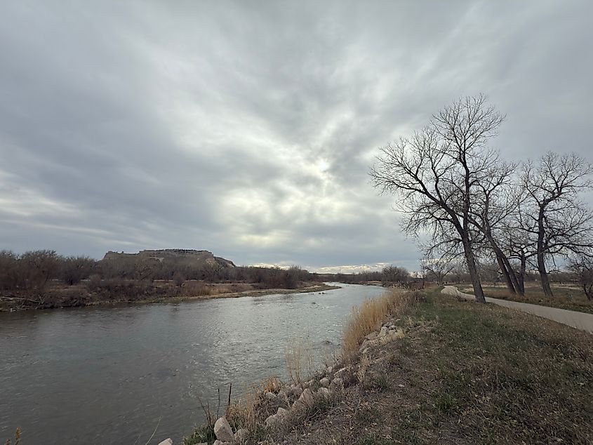 Monument Valley Pathway Trail, near the North Platte River in Scottsbluff, Nebraska.