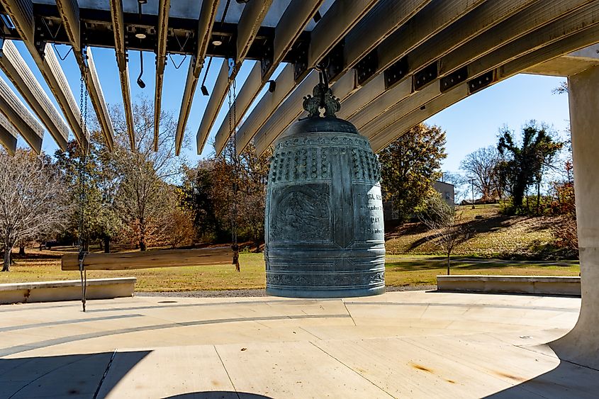 International Friendship Bell and Peace Pavilion in Oak Ridge, Tennessee.