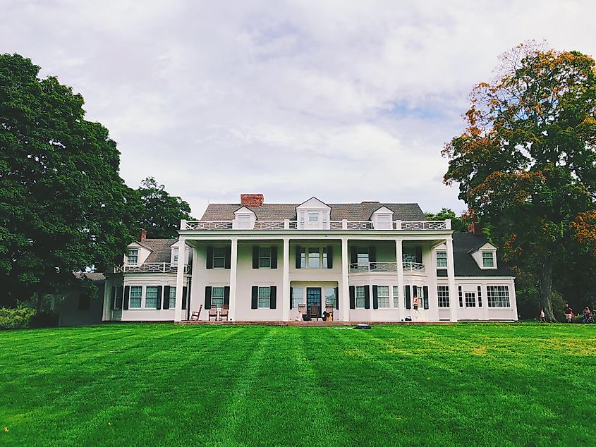 The Hill-Stead Museum is a Colonial Revival house and art museum set on a large estate in Farmington, Connecticut. Editorial credit: Shanshan0312 / Shutterstock.com