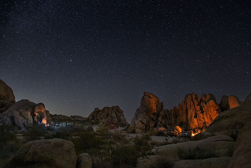 Joshua Tree National Park at Night Time.