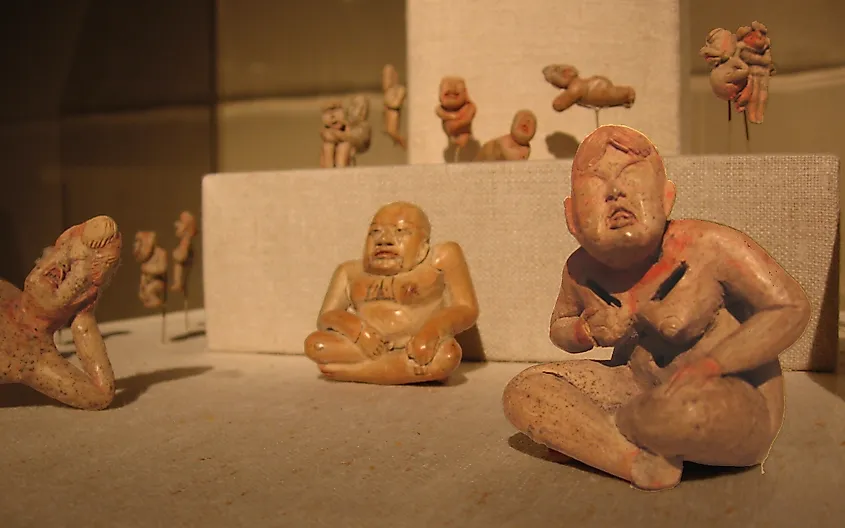 Some small Olmec terracotta figurines from the Metropolitan Museum of Art