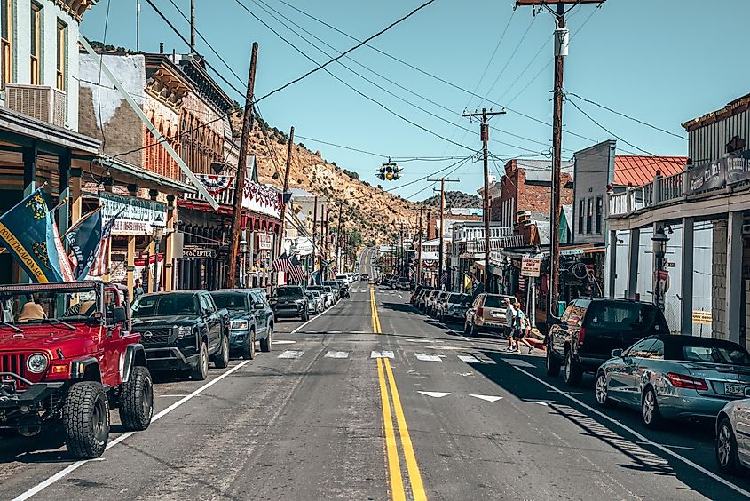 Street view in Virginia City, Nevada