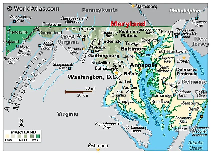 Maryland Map