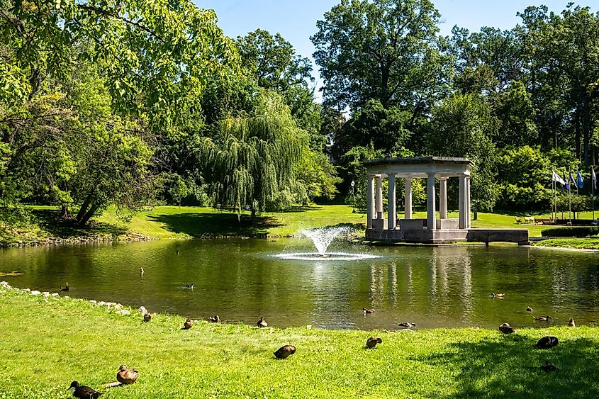 Congress Park in Saratoga Springs.