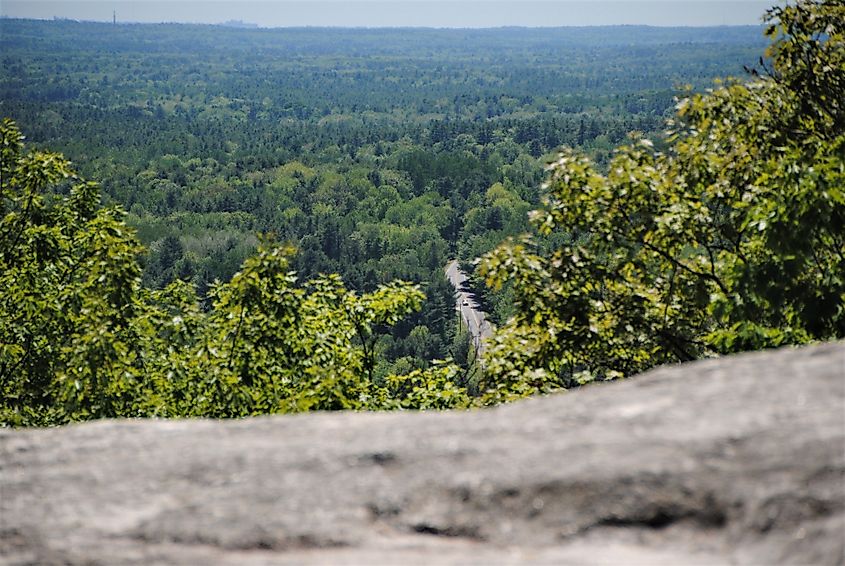 The beautiful Bradbury Mountain State Park.