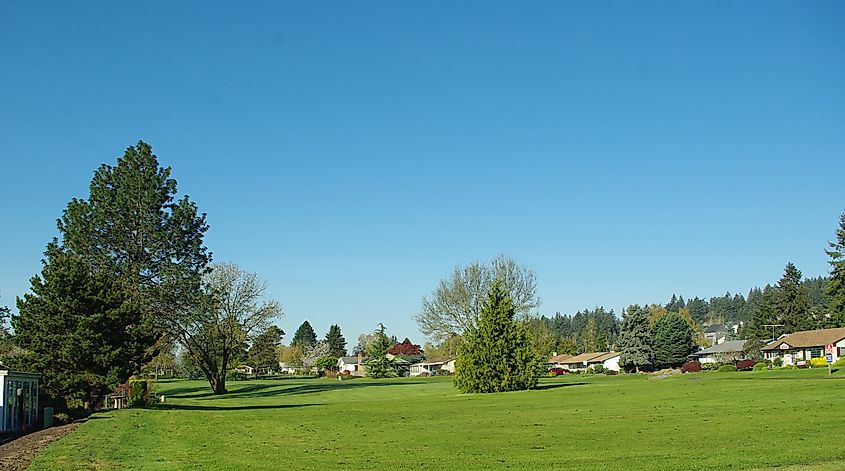 Golf course in King City, Oregon