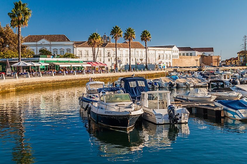 Boats in Faro Marina, Portugal