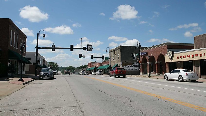 Street view in Oak Grove, Missouri, via