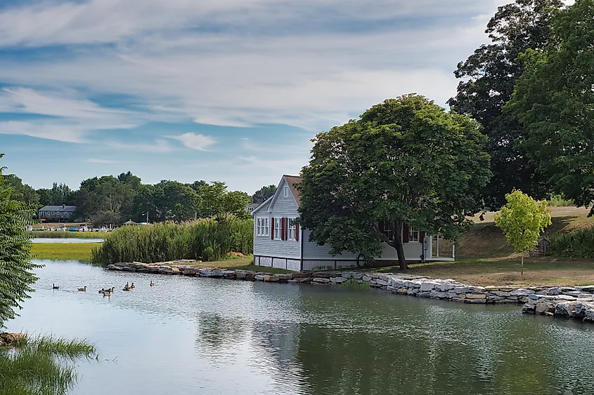 The shoreline of Clinton, Connecticut.