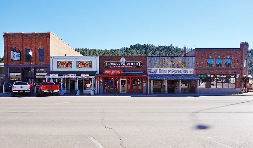 Downtown Custer, South Dakota.