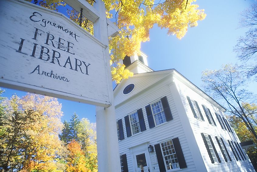 View of Egremont library, MA.
