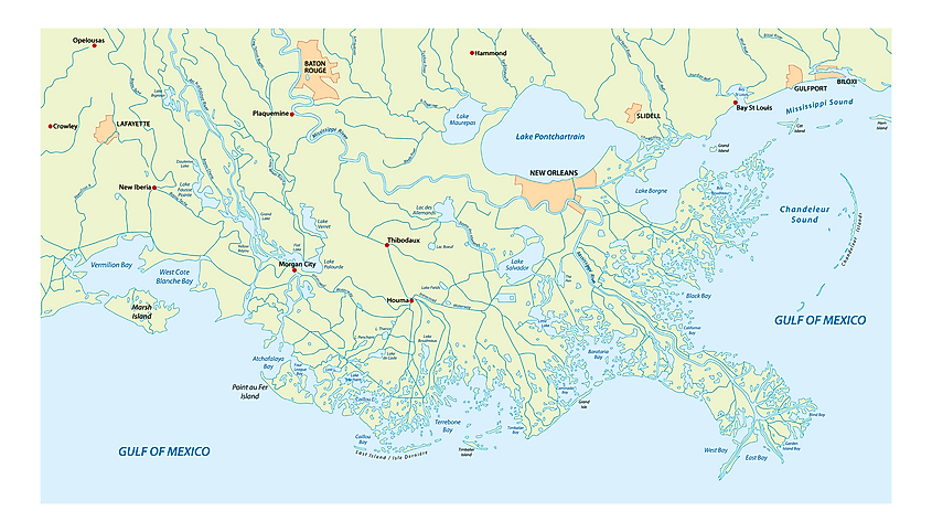 Mississippi river delta