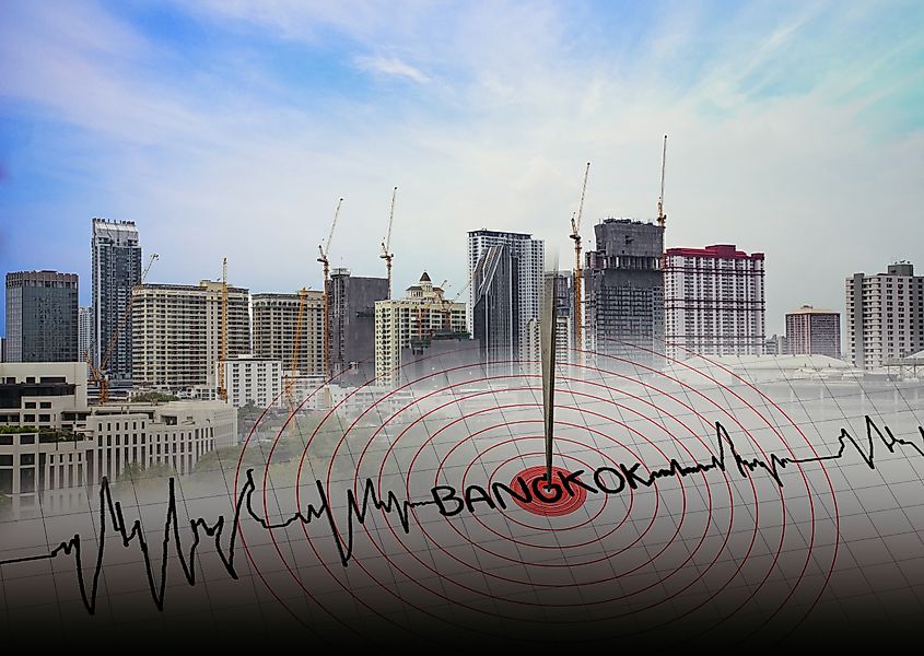 Powerful earthquake from Myanmar sends shockwave to Bangkok causing destruction and building collapse
