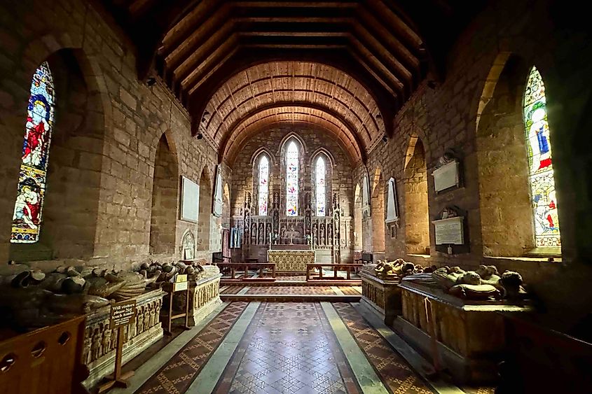 The interior of St Mary and St Chad church in Brewood. Image credit: Bryan Dearsley