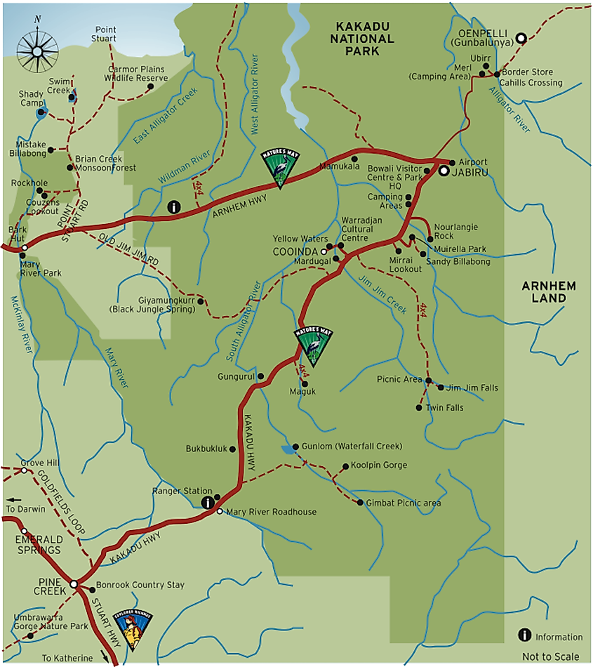 Kakadu National Park map