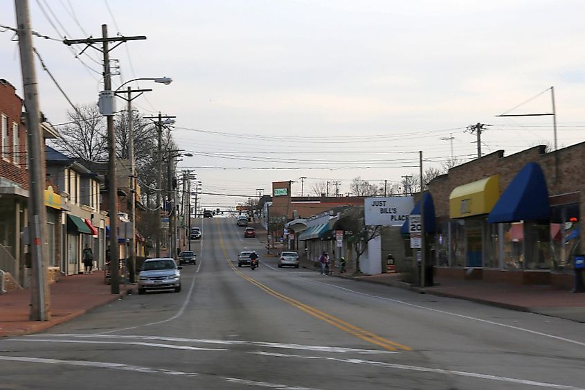 Downtown Overland in Missouri