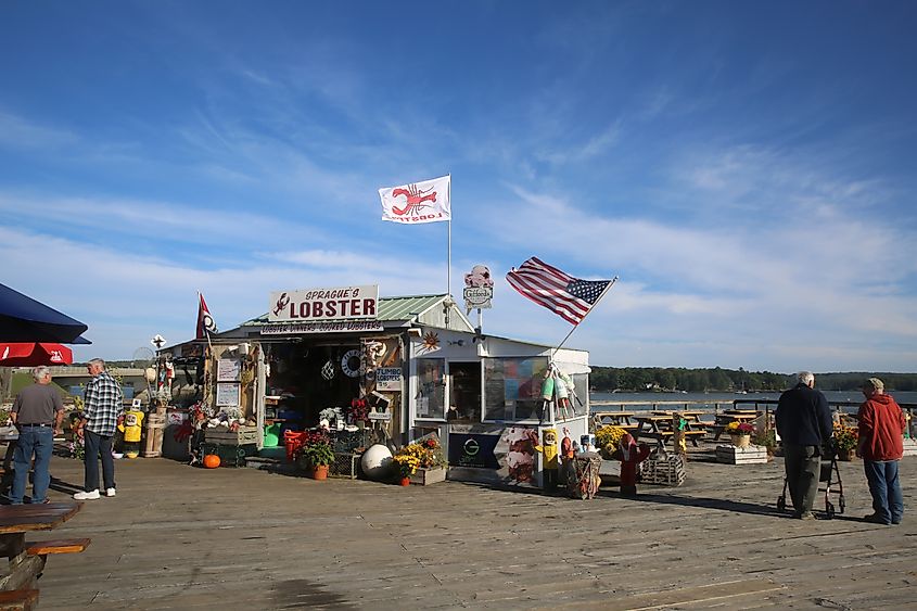 A lobster restaurant in Wiscasset, Maine