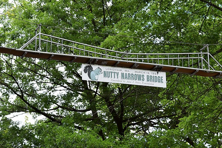 Nutty Narrows Bridge, built by Amos Peters in 1963. 