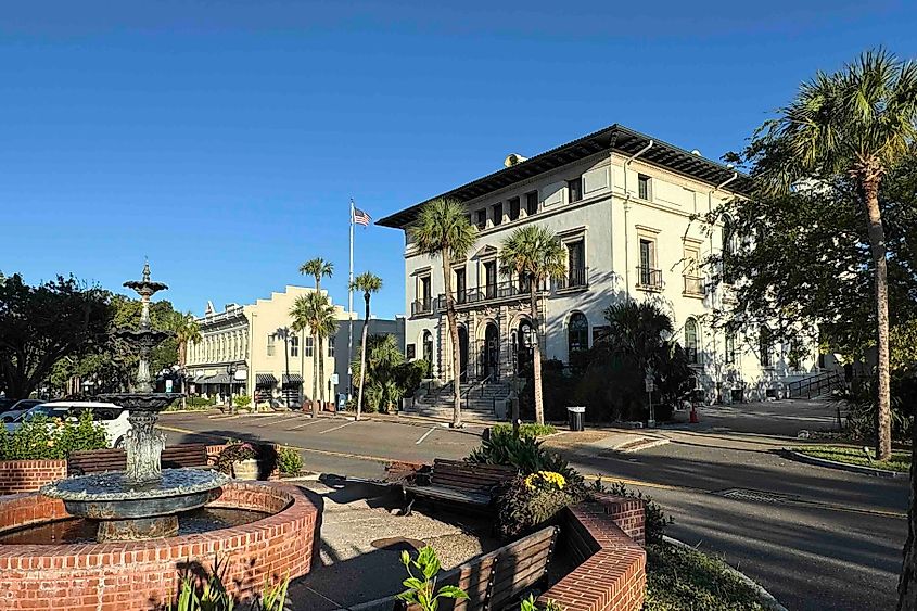 Main Street in Fernandino Beach, Florida.