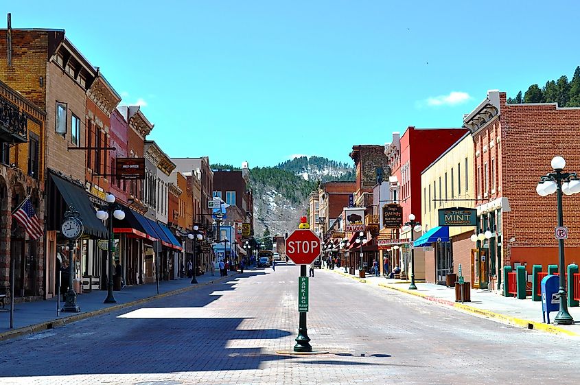 Downtown Deadwood, South Dakota.