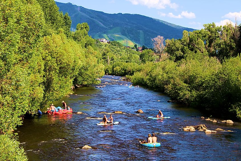 Rafters on the Yampa River in Steamboat Springs, Colorado. Image credit: photojohn830 / Shutterstock.com