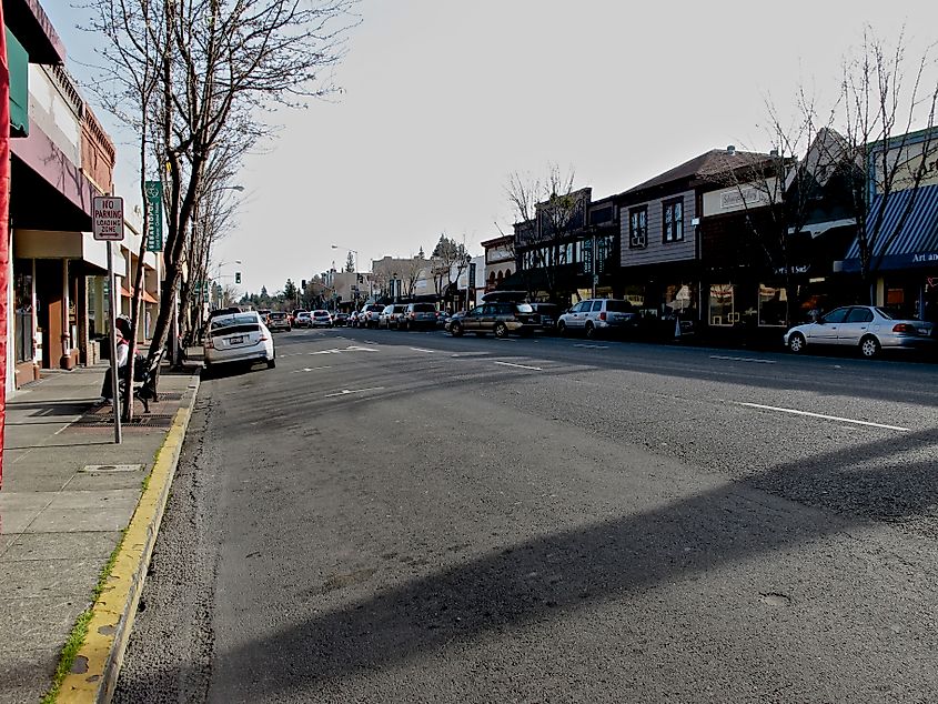 Main Street in Sebastopol, California