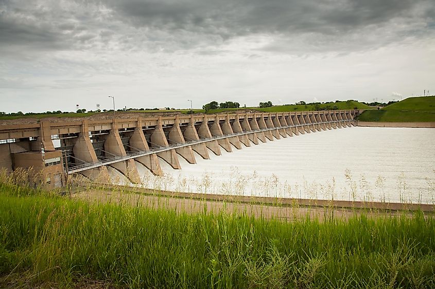 The Garrison dam is an earth-fill embankment dam on the Missouri River in central North Dakota.