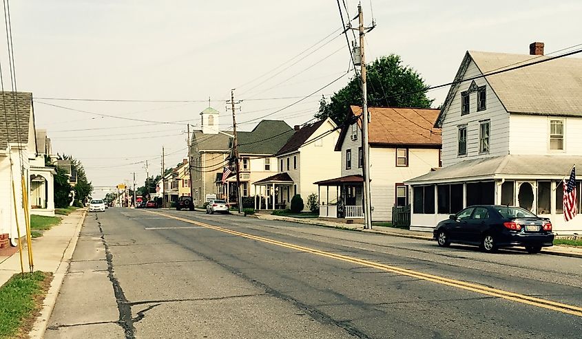 Downtown Felton, Delaware, United States.