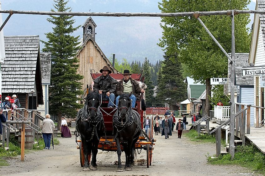 Barkerville Historic Town near Wells, British Columbia, Canada.