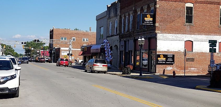 Downtown Cicero, Indiana.