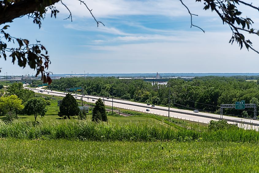 Sioux City, Iowa: View of Interstate 29