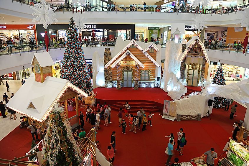 The beautiful Christmas decorations at IOI City Mall in Sepang Selangor, Malaysia
