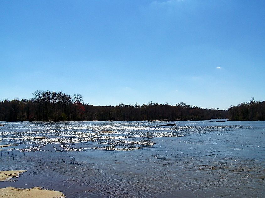 Flat Shoals on the Flint River, Georgia.