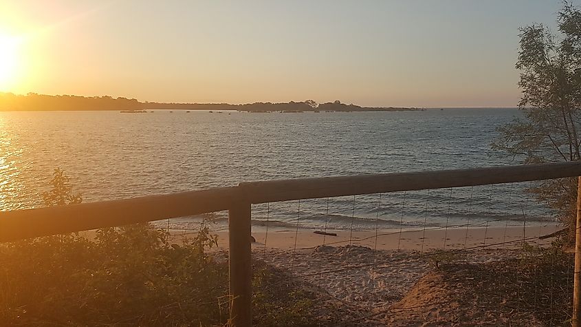 A sunset over the water in Toogoom, Queensland.