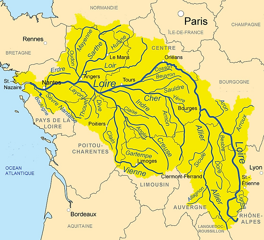 map of europe rivers and cities