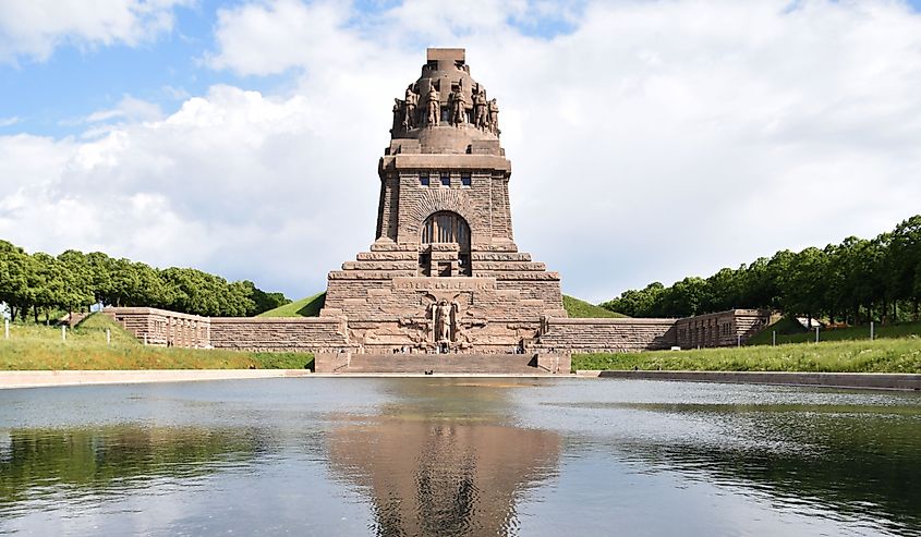 Monument to the battle of Nations, memorial of the defeat of Napoleon in the War of the Sixth Coalition in Leipzig, Germany