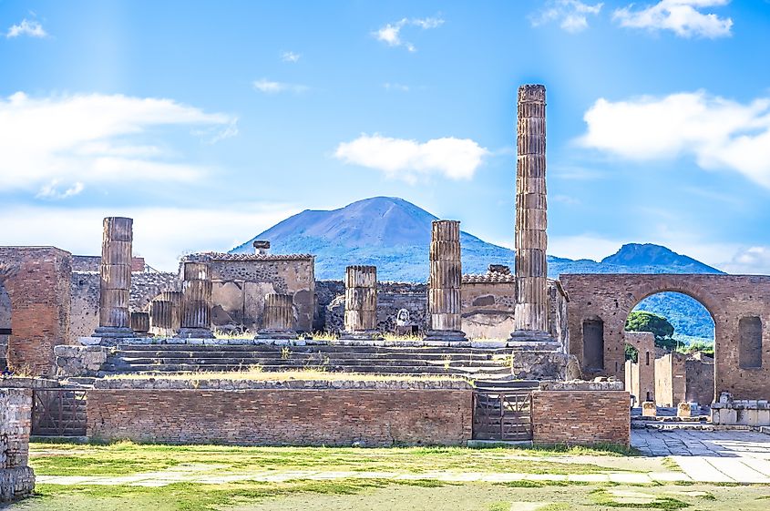 Ancient ruins of Pompeii, Italy.