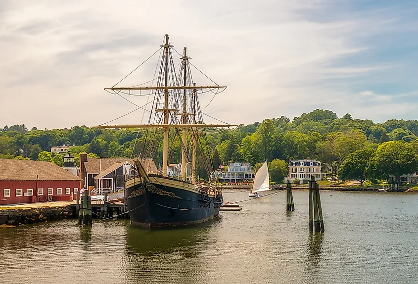 Mystic Seaport in Mystic, Connecticut.