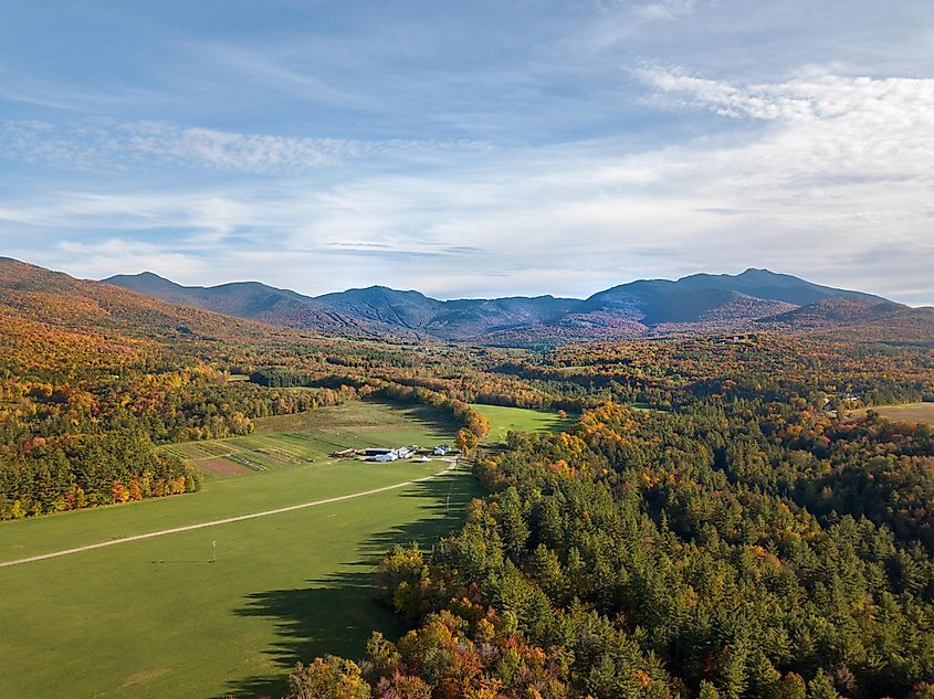 Aerial view the Green Mountain Byway