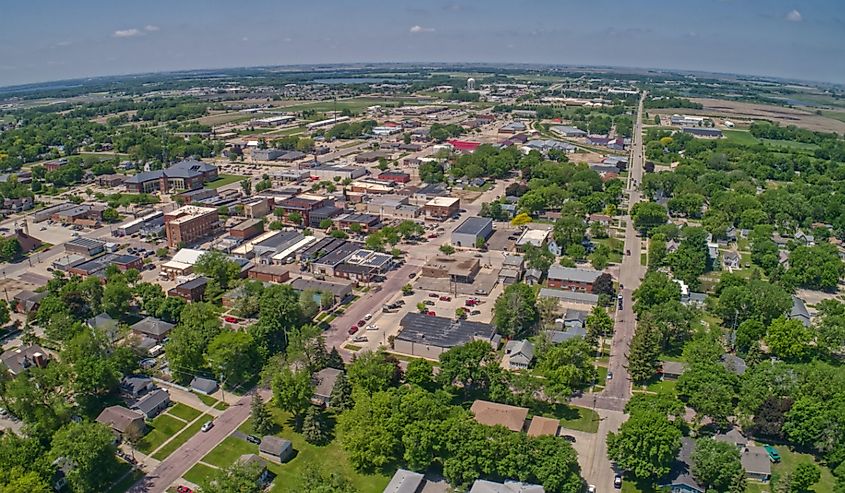 Spirit Lake is the biggest Town in the Okoboji Great Lakes of Iowa