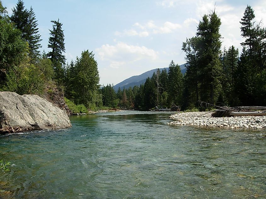The Methow River at Mazama. 