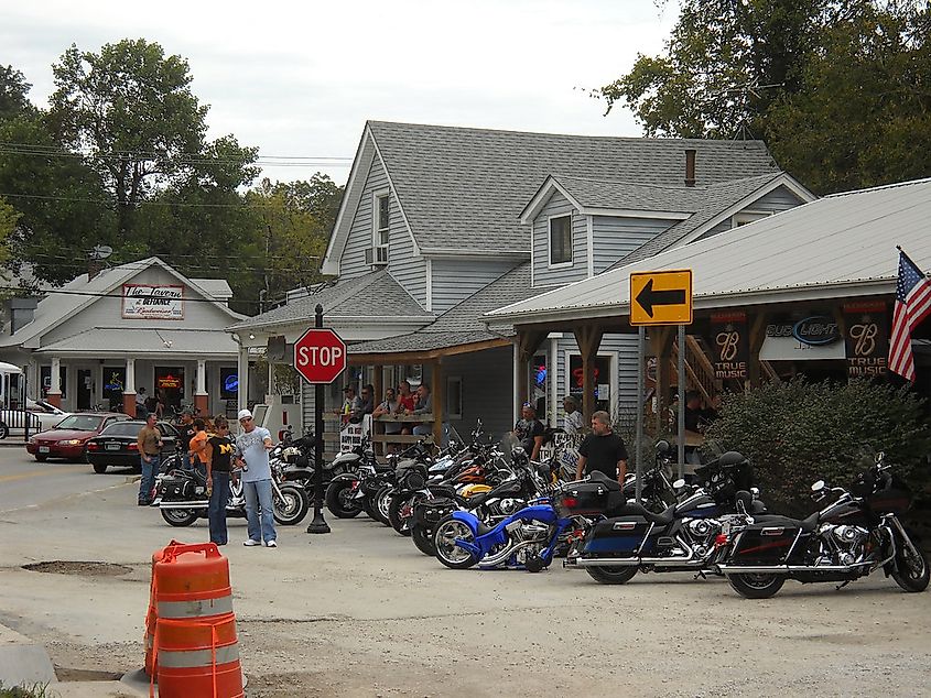 Biker Rally, Defiance, MO, via aar0on on Flickr