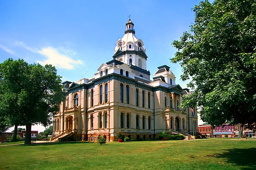 The Park Country Courthouse in Rockville, Indiana. 