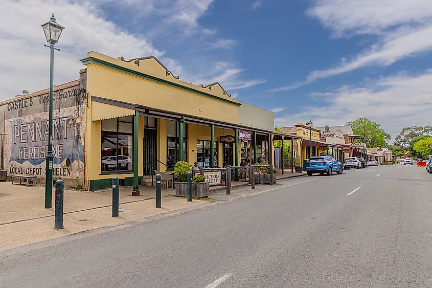 Main Street of Chiltern, Victoria, Australia
